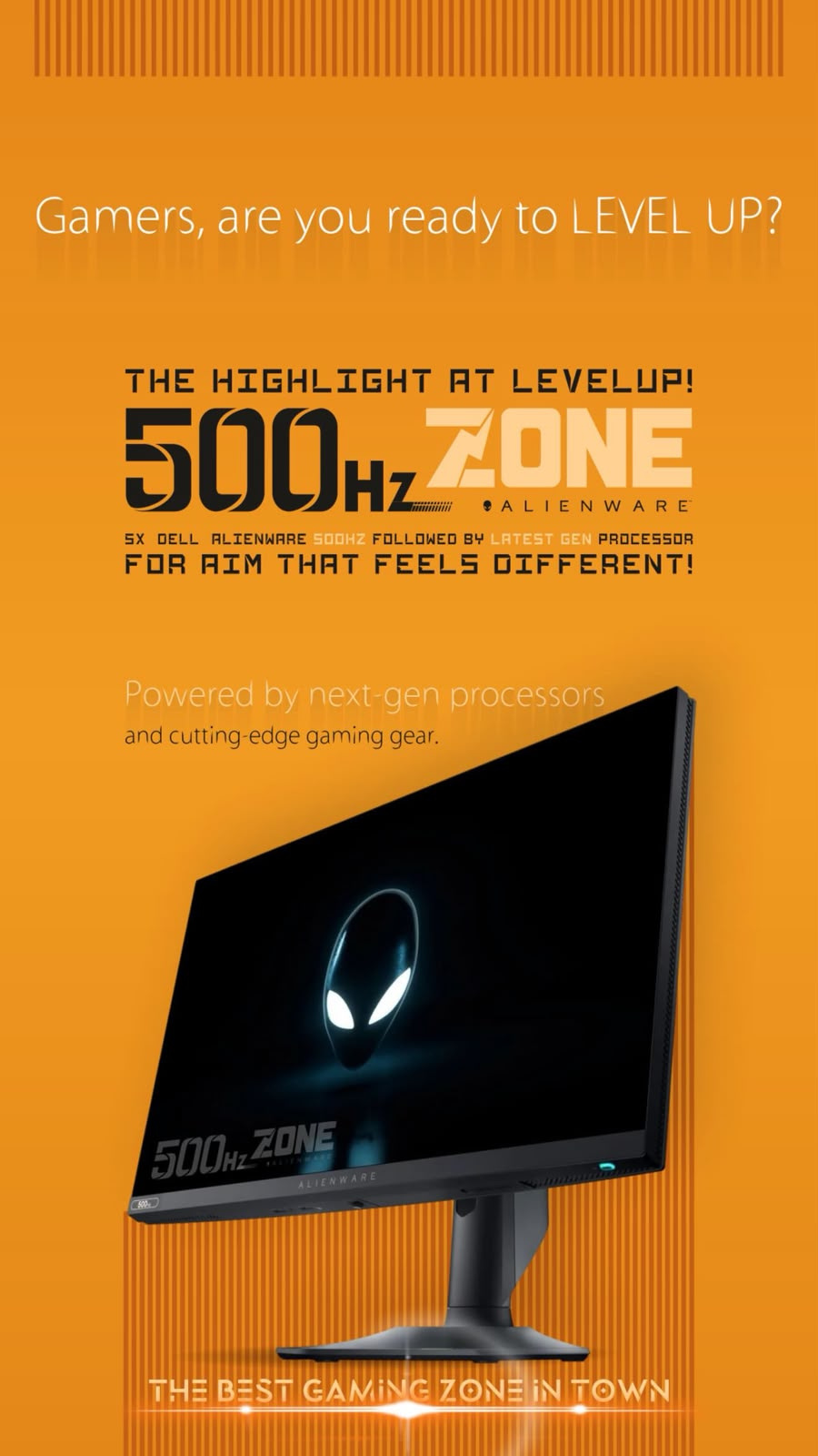 Posteri i Zonës 500 Hz: monitorë Dell Alienware 500 Hz në Level Up